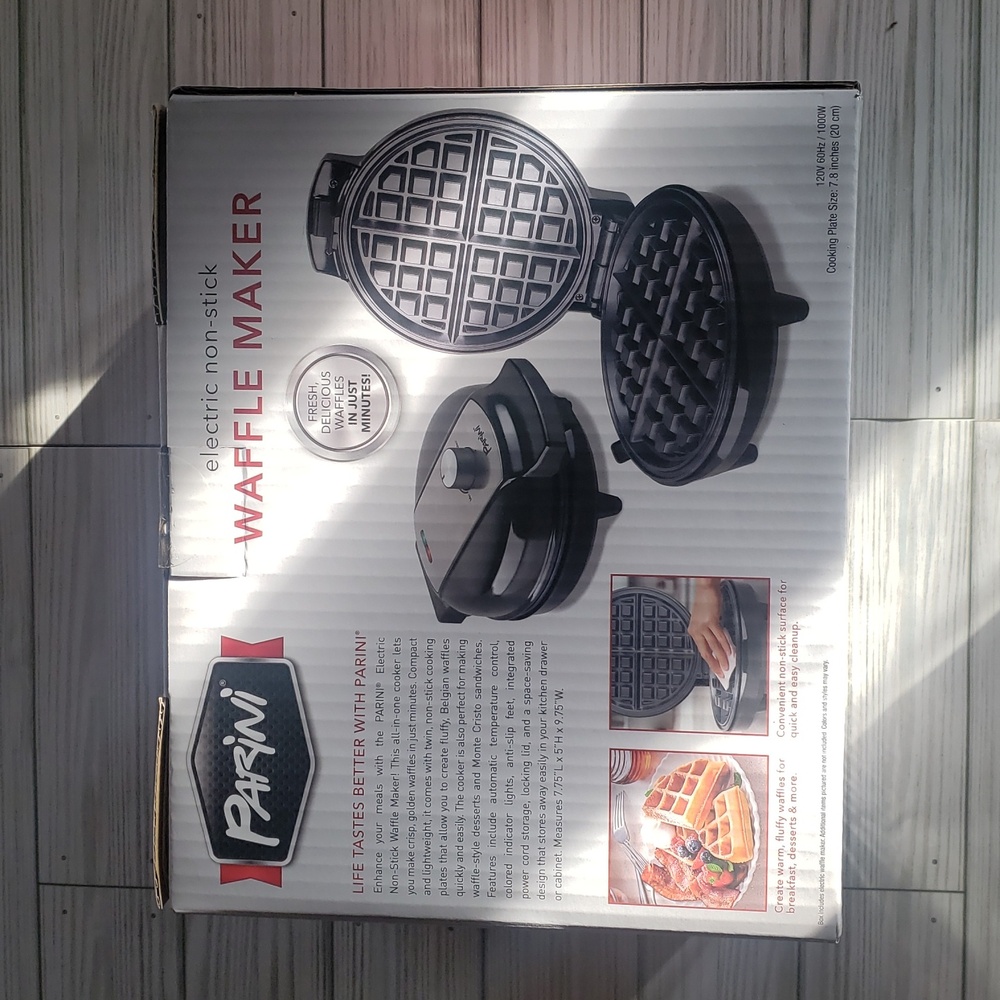 Parini Electric Non Stick Waffle Maker NWT - Picture 3 of 6